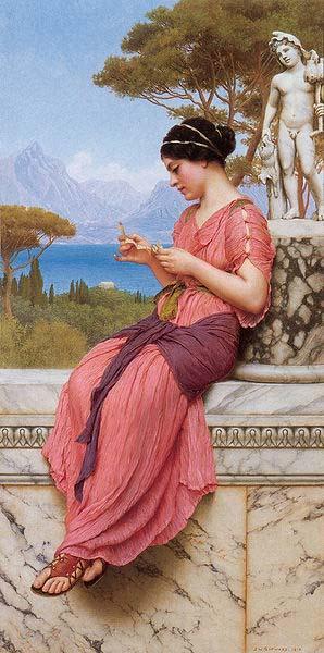 John William Godward Le Billet Doux (The Love Letter) oil painting picture